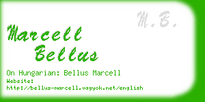 marcell bellus business card